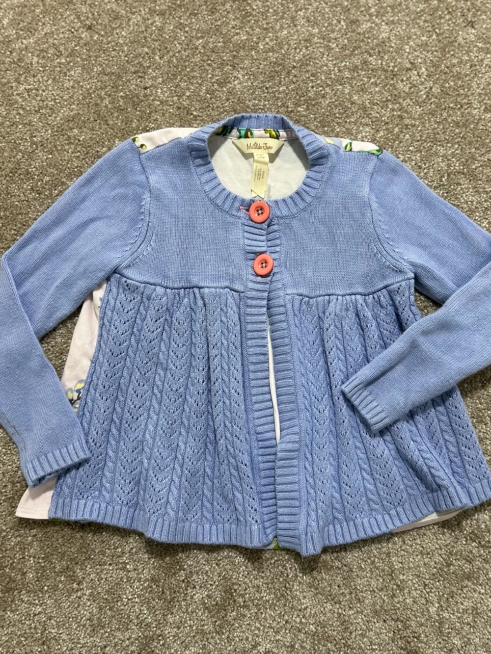 Matilda Jane‎ 4 Light Blue Knit cardigan